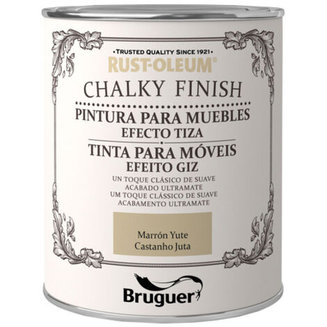 RUST-OLEUM CHALKY FINISH MUEBLES MARRON YUTE 0,750L 5397544 BRUGUER