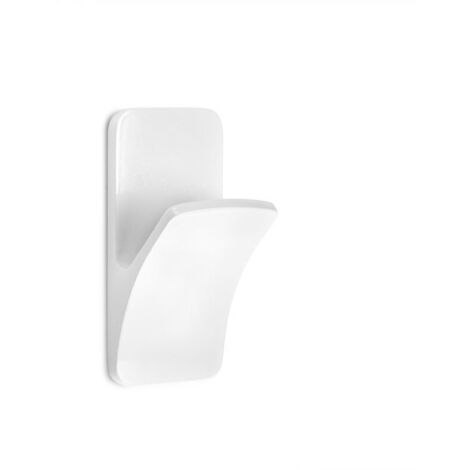 Percha Baño Simple Blanco 1,8 kg - Colgador "Rama" con adhesivo water resistant