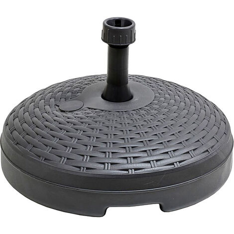 Base de parasol 20 l color: negro ø46x15cm ipae progarden (1/5)