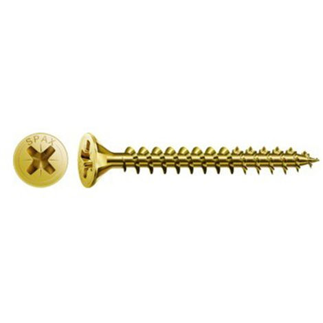 Tirafondo cabeza plana Yellox - L - 3,5x35 mm (1/10)
