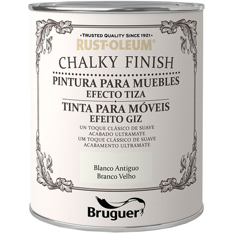 Pintura efecto tiza Chalky Finish para muebles - 750 ml - Blanco