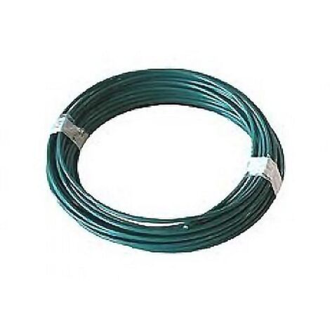 ALAMBRE 3MM.PLASTIFICADO VERDE 25KG ROLLO 25KG