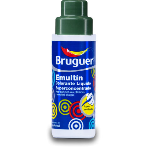 Bruguer Emultín Colorante Líquido Superconcentrado para pinturas y esmaltes Verde Esmeralda 100 ml