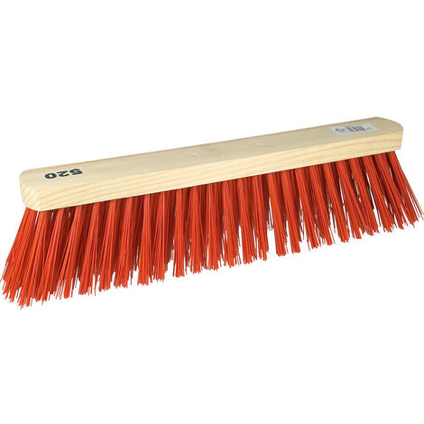 Cepillo barrendero rojo - 520x65 mm - Sin mango