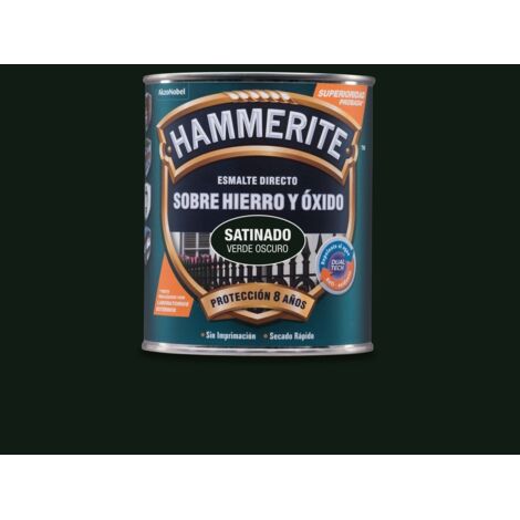 Esmalte satinado sobre hierro y óxido - 250 ml - Verde oscuro