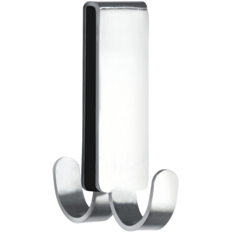Percha doble Vieste para mampara - 2x7x5,5 cm