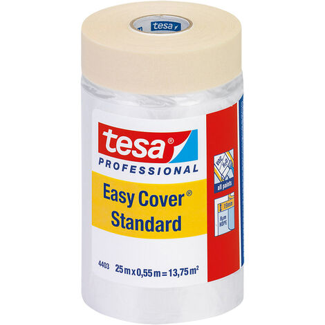 Plástico protector adhesivo - 25 m x 0,55 m