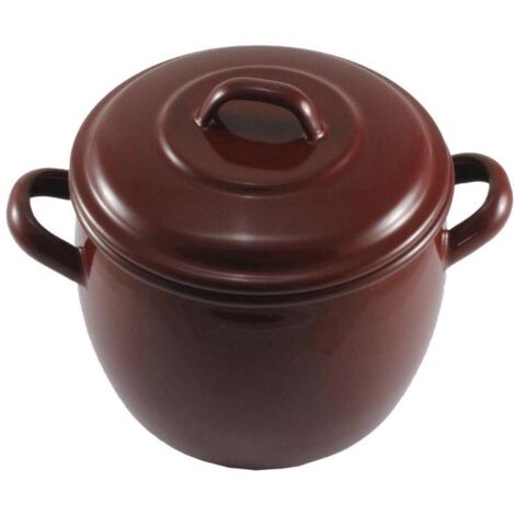 Olla esmalte clásico con tapa - 20 cm - 5 l (1/4)