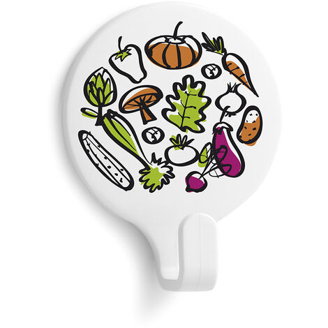 Colgador adhesivo circular "Vegetal"