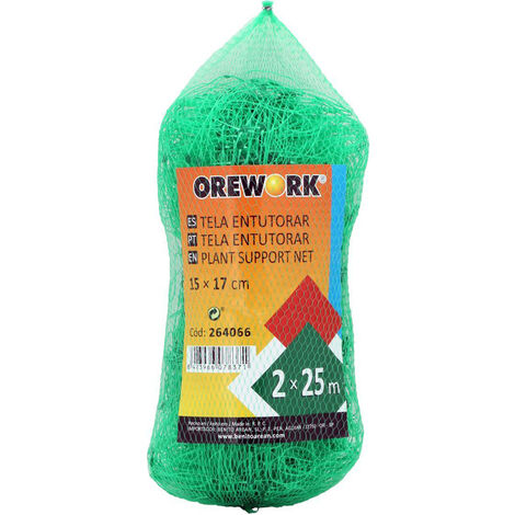 Malla para entutorar - 15x17 cm - 2x25 m - 8 g/m² (1/2)