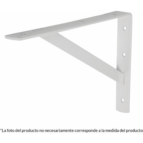 Palomilla blanca reforzada - 250x400 mm
