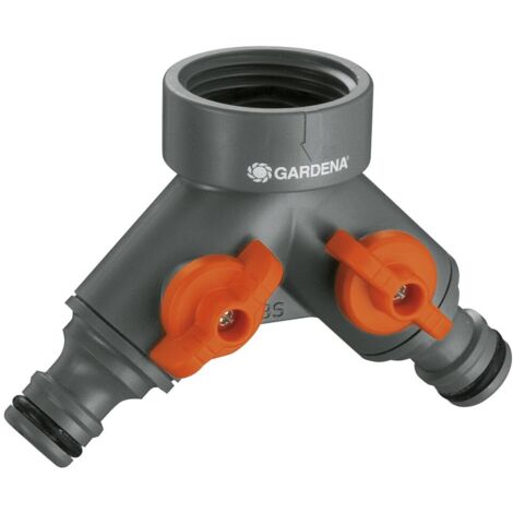 GARDENA Distribuidor doble para grifos 20/27 y 26/34 (00940-26)