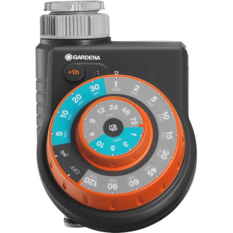 GARDENA Programador de riego a pilas automático para grifo EasyPlus con 60 programas preestablecidos (01888-20)