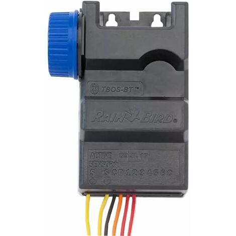 Programador Bluetooth Rain Bird TBOS-BT2Lt 2 estación. El temporizador a pilas (9 V) TBOS-BT es un control de riego de nivel comercial con clasificación IP-68. Crear programas de riego automático