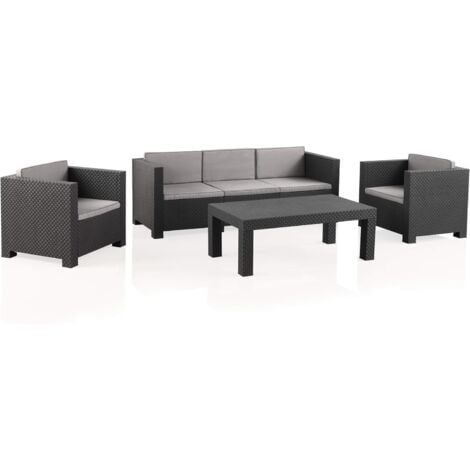 Conjunto de jardin Set Diva Tropea SHAF Grafito