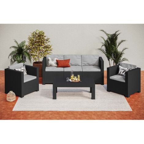 Conjunto de jardin Set Diva Tropea SHAF Grafito