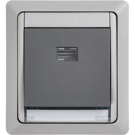 PULSADOR GRIS IP55 MONOBLOC EMPOTRAR