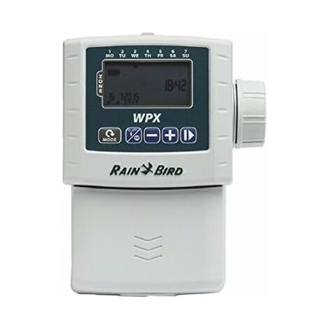 Rain Bird beregnung Computer, Tipo de Dispositivo de impuestos wpx4 – 4 Estaciones, batería de 9 V bertrieb, Gris, 14 x 8,5 x 11,5 cm, f48314