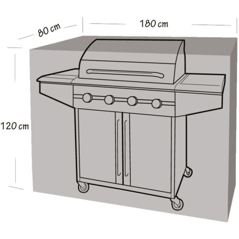 Copertura per barbecue e plancha WERKA PRO180 x 80 x 120 cm