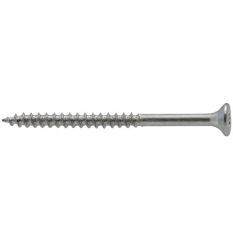 Vite a legno con testa svasata PZ zincata Viswood filettatura totale5x60 mm (x12 viti)