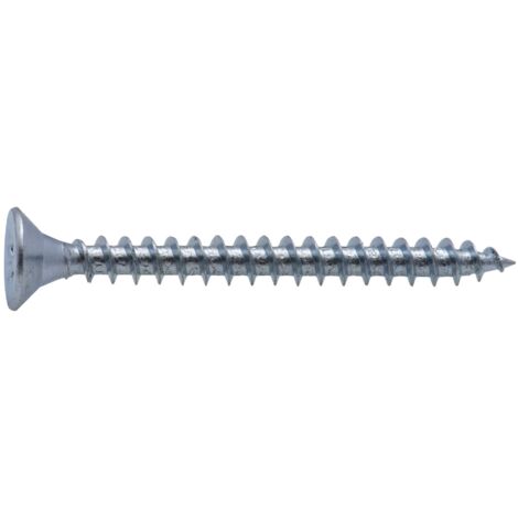 Vite a legno con testa svasata PZ zincata Viswood filettatura totale5x30 mm (x15 viti)