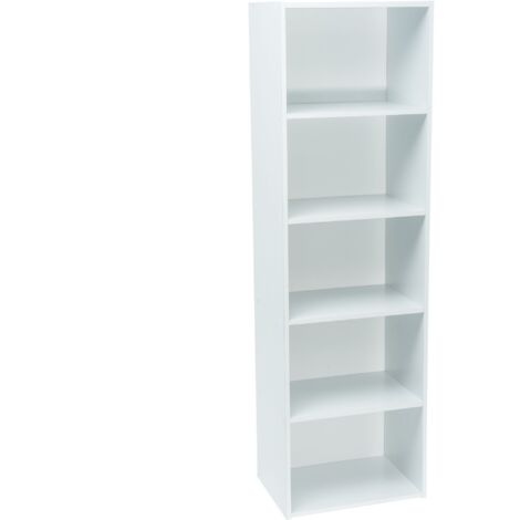 Mobile bianco di stoccaggio WERKA PRO5 nicchie (133 x 40 x 29 cm)