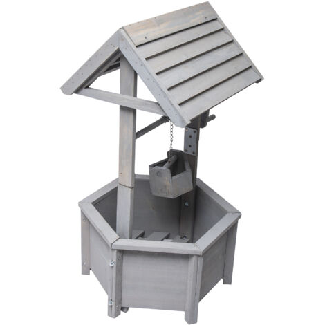 Pozzo decorativo in legno WERKA PRO 38x42x82cm