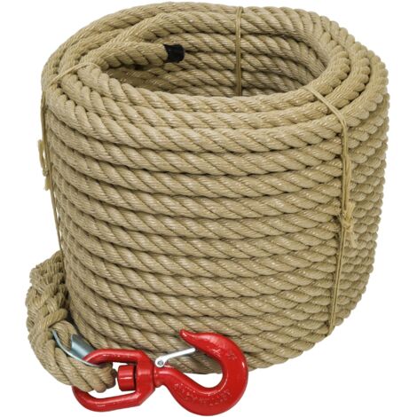 Corda a puleggia con gancio Ø20mm x 30 m WERKA PRO