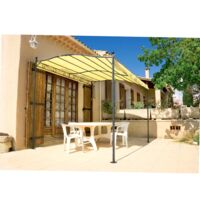 WERKA PRO Telo per pergolato Crema 3 x 2,5m 180g/m2