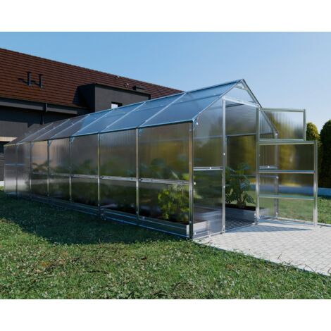 Gewächshaus KLASIKA BERNARD 2,35 x 7 m (16,45 m²), 4 mm mit Polycarbonatbeschichtung 1 Stk.