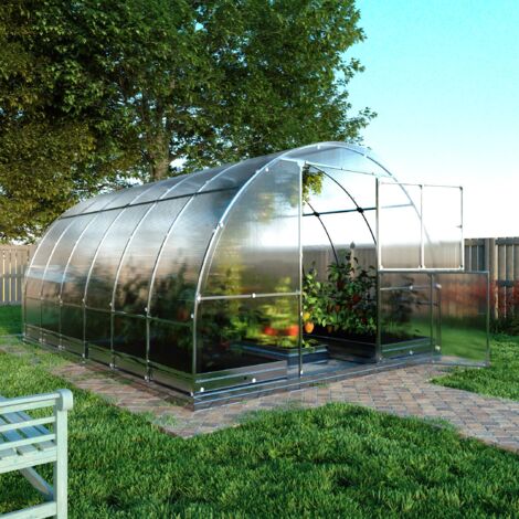 Gewächshaus KLASIKA TUBE 3 x 4 m (12 m²), 6 mm mit Polycarbonatbeschichtung, 1 Stück