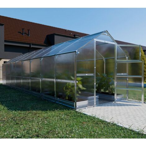 Gewächshaus KLASIKA BERNARD 2,35 x 8 m (18,8 m²), 4 mm mit Polycarbonatbeschichtung 1 Stk.