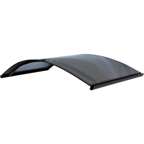 Aluminiumrahmen-Vordach RODEO R-150 RAL 8017 gewölbt mit Polycarbonatbeschichtung