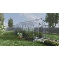 Gewächshaus KLASIKA Standard 15 m², 2,5 m x 6 m, 4 mm mit Polycarbonat-Abdeckung (mit 3 automatisch zu öffnenden Dächern) 1 Stk.