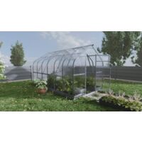 Gewächshaus KLASIKA Standard 10 m², 2,5 m x 4 m, 6 mm mit Polycarbonat-Beschichtung (mit 2 automatisch zu öffnenden Dächern) 1 Stk.
