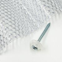 Verzinkte Schrauben M5 x 50 mm Für Holz Mit Transparenter Dichtscheibe MK PC DIAMONDS 50 Stück
