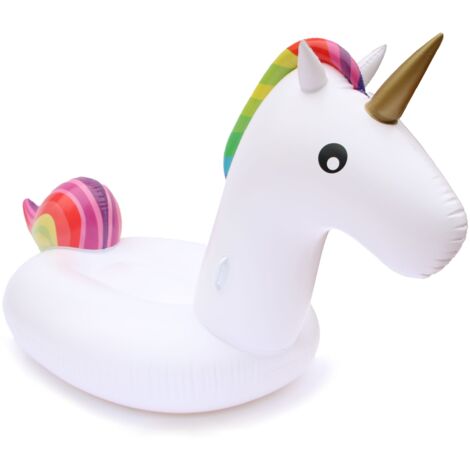 Superflotadores unicornio XL Flotador hinchable acuático infantil y adulto 275x140x120cm Gigante