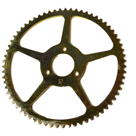 Plato de cadena de 67 dientes para pit bike