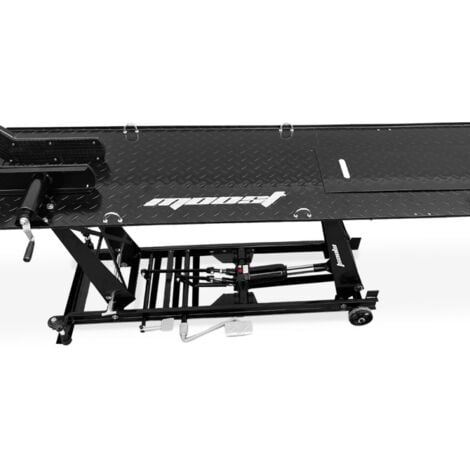 Elevador de moto hidráulico Moost 400Kg 190x53 cm con ruedas y rampa