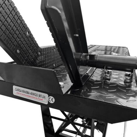 Elevador de moto hidráulico Moost 400Kg 190x53 cm con ruedas y rampa