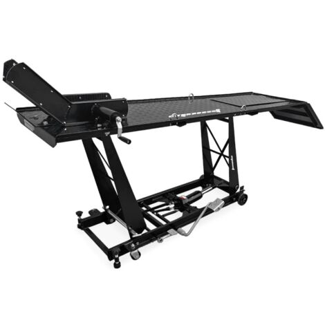 Elevador de moto hidráulico 450Kg 206x55 cm con rampa