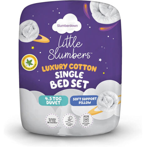 Slumberdown Kids Anti Allergy Bedset, 4.5 Tog, Single