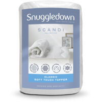 Snuggledown Scandinavian Hollowfibre Mattress Topper, Medium Support, Double