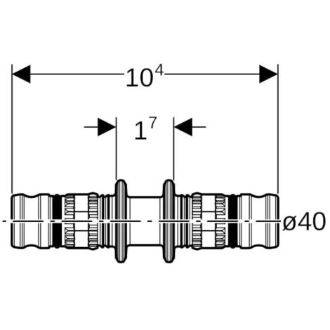 Geberit 625.505.00.5 Manchon Mepla Ø40mm
