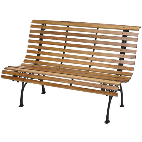 Linder Exclusiv Gartenbank Parkbank Gartenmöbel Holzbank MC4414 150x70x81 cm