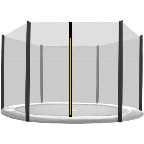 Sicherheitsnetz Schwarz Für Gartentrampolin 1,85–4,60 M – SN-ON/1959, Größe 4,00 M (4L)