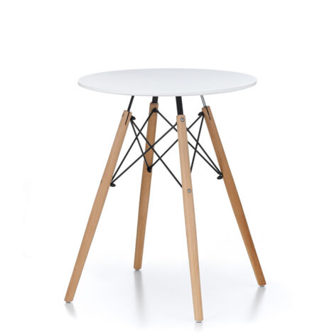 Aga Esstisch Skandinavischen Design rund 60 cm,Küchentisch Weiß