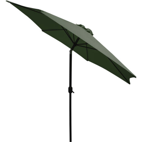 Linder Exclusiv knickbar Sonnenschirm, Gartenschirm Ø 300 cm,mit Kurbelmechanismus, Grün (1/5)