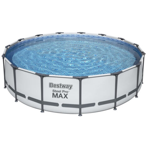 Bestway Steel Swimmingpool Pro Max mit Kartuschenfilterung und Stufen 4,57 x 1,07 m 56488