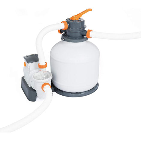 Bestway – Sandfilteranlage 5.678 l/h für Pools 1.100-39.300 l – Zeitschaltuhr – Vorfilter – ChemConnect™ Dosierer – 58497 (1/10)